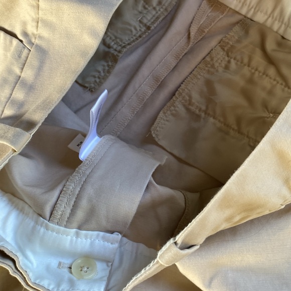 Banana Republic wide leg tan cotton trousers 4R - Picture 6 of 7